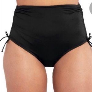 Ruby Ribbon High Waist Swim Bottom